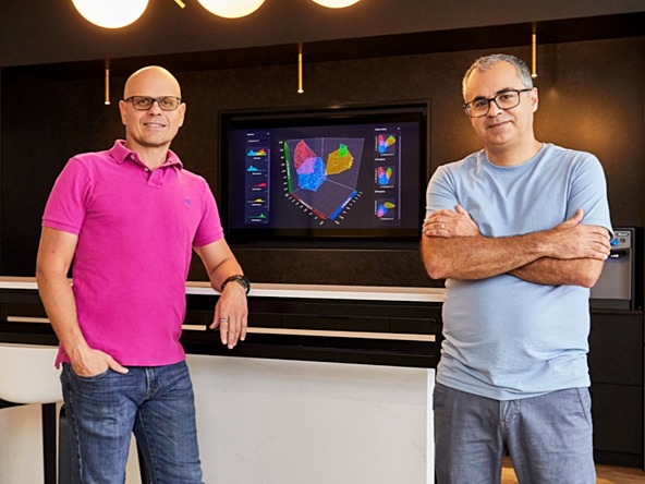 virtualitics CEO and co-founder michael amori and CTO and co-founder ciro donalek